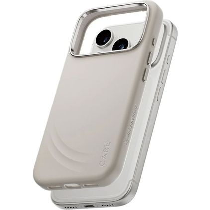 CARE by PanzerGlass Feature FLOW iPhone 17 Pro Silikon MagSafe Hülle Backcover Stoßfest - Vanilla