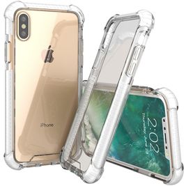 Mobigear Crystal iPhone X Hülle Hardcase Backcover - Weiß / Transparent
