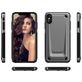 Mobigear Slim Armor iPhone XS Max Hülle Hardcase Backcover Stoßfest - Grau