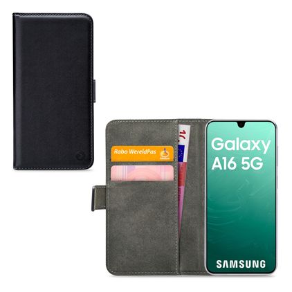 Mobilize Classic Gelly Wallet Samsung Galaxy A16 Klapphülle Portemonnaie - Schwarz