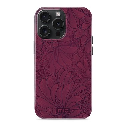 MIO iPhone 15 Pro MagSafe Hardcase Backcover - Berry Blooms