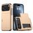 Mobigear Card iPhone 18 Pro Hardcase Backcover Shockproof mit Kartenfach - Gold