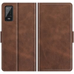 Mobigear Slim Magnet Wiko Power U20 Hülle Klapphülle Geldbörse - Braun