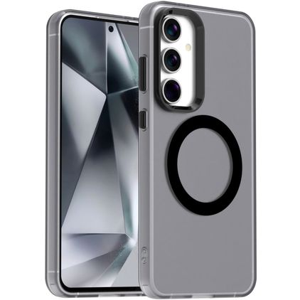Mobigear Shockproof Samsung Galaxy S24 FE MagSafe Hülle Hardcase Backcover - Schwarz
