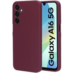 Mobiparts Samsung Galaxy A16 Silikon Hülle Backcover - Plum Red