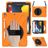 Mobigear SureGrip XGuard iPad 9 (2021) Hülle Kunststoff,Silikon Backcover + Stifthalter + Schulterträger + Ständer - Orange