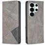 Mobigear Rhombus Slim Samsung Galaxy S26 Ultra Hülle Klapphülle - Grau