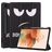 Mobigear Tri-Fold Gel Samsung Galaxy Tab S7 FE Hülle TPU,Kunstleder Klapphülle + Stifthalter - Do Not Touch