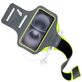 Mobiparts Comfort Fit Handyhalterung Joggen iPhone 16 Sporthülle Neopren Sportarmband - Neon Green