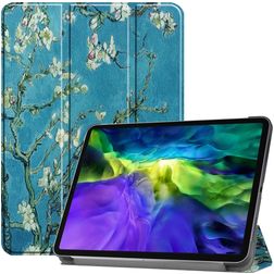 Mobigear Tri-Fold iPad Pro 11 Zoll (2020) Hülle Klapphülle - Mandelblüten