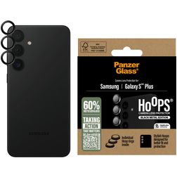 PanzerGlass Hoops Samsung Galaxy S25 Plus Gehärtetes Glas Kameralinsen Schutz - Hüllenfreundlich - Schwarz