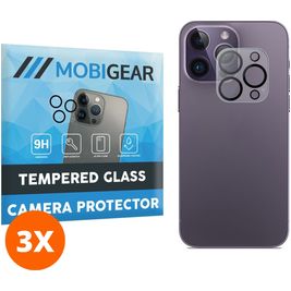 Mobigear iPhone 14 Pro Panzerglas Gehärtetes Glas Kamera Schutz - Hüllenfreundlich (3er Pack)