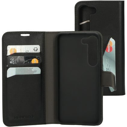 Mobiparts Classic Wallet Samsung Galaxy S23 Hülle Klapphülle Geldbörse - Schwarz