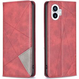 Mobigear Rhombus Slim Nothing Phone (1) Hülle Klapphülle - Rot