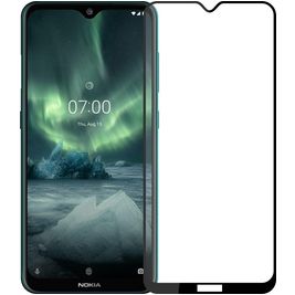 Mobigear Premium Nokia 2.1 Panzerglas Gehärtetes Glas Displayschutz - Hüllenfreundlich - Schwarz