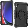 Mobilize Rotating Defender Samsung Galaxy Tab S9 Ultra Hülle Kunststoff,Silikon Backcover + Schulterträger + Ständer - Schwarz