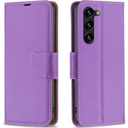 Mobigear Excellent Samsung Galaxy S23 Plus Hülle Klapphülle Geldbörse - Lila