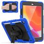 Mobigear SureGrip Xtreme iPad 7 (2019) Hülle Kunststoff,Silikon Backcover + Stifthalter + Schulterträger + Ständer - Schwarz / Blau