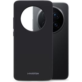 Mobilize Rubber Gelly Honor Magic 8 Pro Hülle Flexibles TPU Backcover - Schwarz