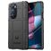 Mobigear Rugged Shield Motorola Edge X30 Hülle Flexibles TPU Backcover Stoßfest - Schwarz