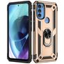 Mobigear Armor Ring Motorola Moto G71 5G Hülle Hardcase Backcover Stoßfest mit Ringhalter - Gold