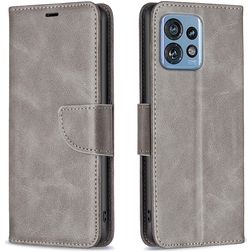 Mobigear Excellent Motorola Edge 40 Pro Hülle Klapphülle Geldbörse - Grau