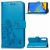 Mobigear Clover Samsung Galaxy A7 (2018) Hülle Klapphülle Geldbörse - Blau