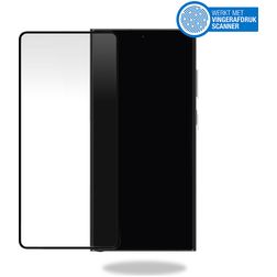 Mobilize Premium Samsung Galaxy S23 Ultra Panzerglas Gehärtetes Glas Displayschutz - Hüllenfreundlich - Schwarz