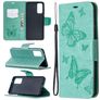 Mobigear Butterfly Samsung Galaxy S20 FE Hülle Klapphülle Geldbörse - Türkis