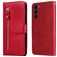 Mobigear Zipper Samsung Galaxy S23 Hülle Klapphülle Geldbörse - Rot