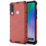 Mobigear Honeycomb Huawei Y6p Hülle Hardcase Backcover Stoßfest - Rot