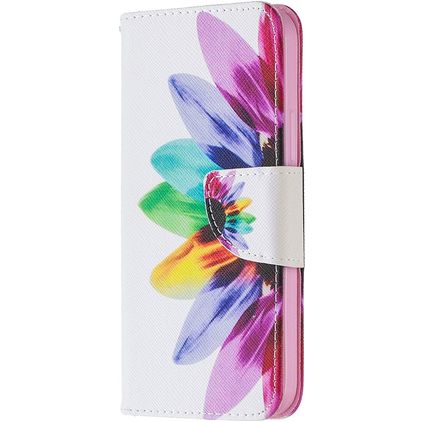 Mobigear Design iPhone 12 Hülle Klapphülle Geldbörse - Sonnenblume