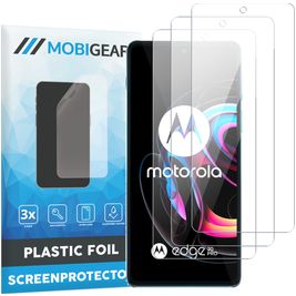 Mobigear Motorola Edge 20 Pro Displayschutz Schutzfolie - Hüllenfreundlich (3er Pack)