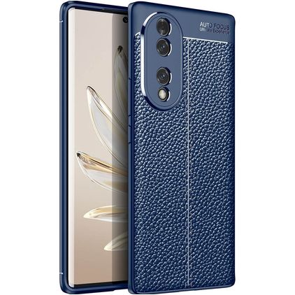 Mobigear Luxury HONOR 70 Hülle Flexibles TPU Backcover - Blau