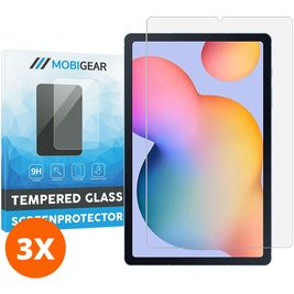 Mobigear Samsung Galaxy Tab S6 Lite Panzerglas Gehärtetes Glas Displayschutz - Hüllenfreundlich (3er Pack)