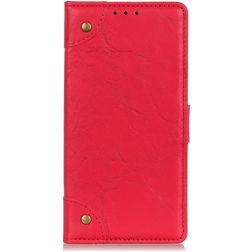 Mobigear Ranch HTC Desire 20 Pro Hülle Klapphülle Geldbörse - Rot