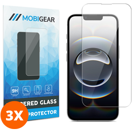 Mobigear iPhone 17e Panzerglas Gehärtetes Glas Displayschutz - Hüllenfreundlich (3er Pack)