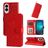 Mobigear Sunflower Samsung Galaxy S25 Edge Hülle Klapphülle Geldbörse - Rot