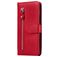 Mobigear Zipper Xiaomi Mi Note 10 Lite Klapphülle Portemonnaie - Rot