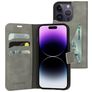 Mobiparts Classic Wallet iPhone 14 Pro Hülle Klapphülle Geldbörse - Granite Grey