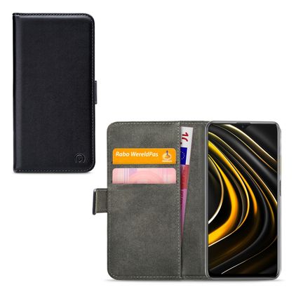 Mobilize Classic Gelly Wallet POCO M3 Hülle Klapphülle Geldbörse - Schwarz