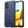 Mobigear Rugged Shield POCO M5 Hülle Flexibles TPU Backcover Stoßfest - Blau