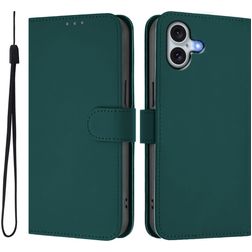Mobigear Urban Wallet iPhone 16 Plus Hülle Klapphülle Geldbörse - Grün