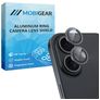 Mobigear Single iPhone 16 Panzerglas Gehärtetes Glas Kameralinsen Schutz - Hüllenfreundlich - Schwarz