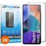 Mobigear Premium Xiaomi Redmi Note 12 Pro Plus Panzerglas Gehärtetes Glas Displayschutz - Hüllenfreundlich - Schwarz (3er Pack)