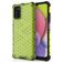 Mobigear Honeycomb Samsung Galaxy A03s Hardcase Backcover Shockproof - Grün