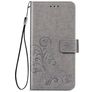 Mobigear Clover Samsung Galaxy A32 4G Klapphülle Portemonnaie - Grau