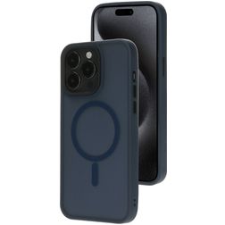Mobiparts Hardcover iPhone 15 Pro Max MagSafe Hülle Hardcase Backcover - Satin Blue