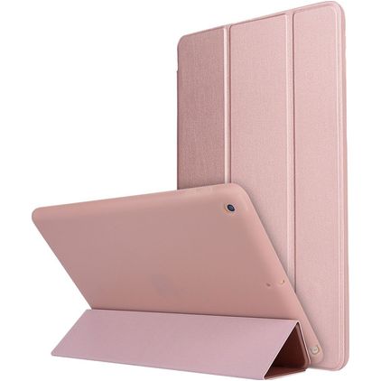 Mobigear Tri-Fold Gel iPad 7 (2019) Hülle TPU,Kunstleder Klapphülle - Roségold