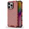 Mobigear Honeycomb iPhone 16 Pro Max Hülle Hardcase Backcover Stoßfest - Rot